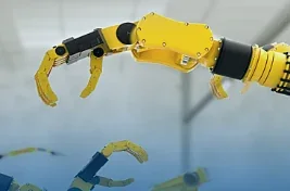 Robotic arms used in industrial automation.