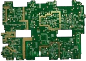 Green 28-layer high-speed multilayer PCB with dense component pads and routed features.